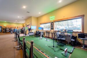 The indoor facility at the Westside Golf Academy