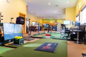 View of the interiors inside Westside Golf Academy