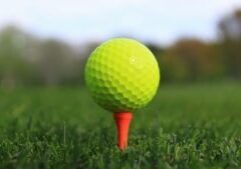 A Golf Ball is all ready to be used for the game